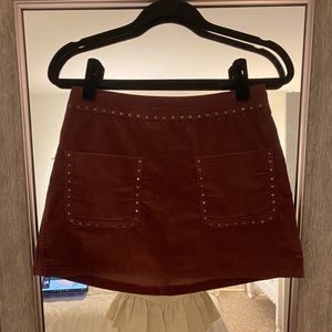 Abercrombie suede mini skirt size 2